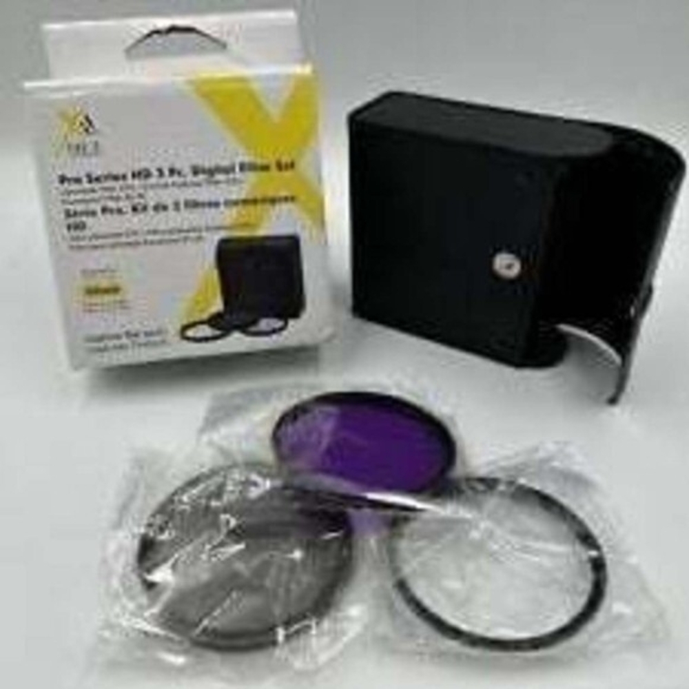 NIB XIT 62mm Pro Series 3 Pc HD Digital Camera Filter Set UV CPL FL-D